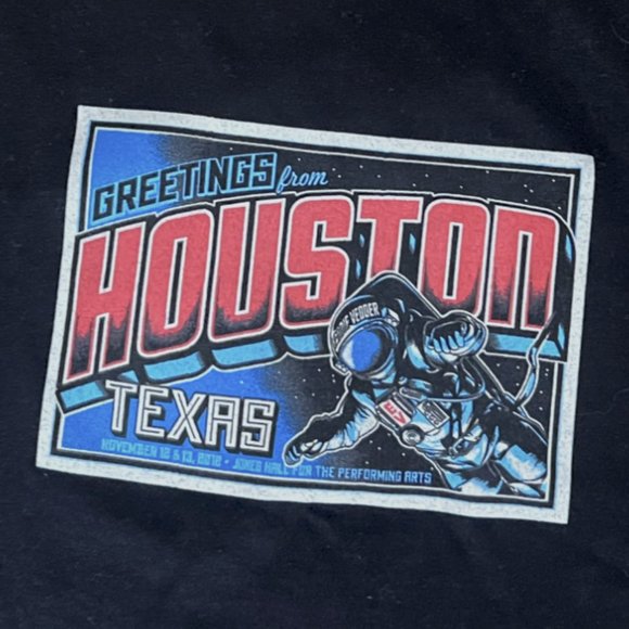 Rare Eddie Vedder Solo 2012 North American Tour Shirt Official Houston, Size L - Picture 6 of 9